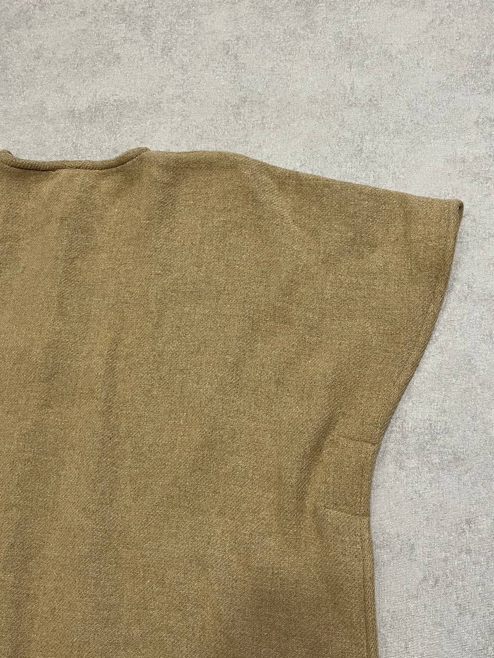 Rare Max&Co By Max Mara Wool Poncho Beige Women`s Coat Size 06 US 42 IT image 10