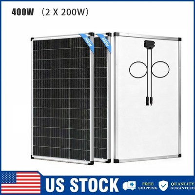 400W 800W Solar Panel N-Type 18BB 25% PV for Off-Grid Battery Power Charge