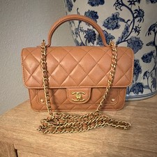RARE CHANEL WOC Caramel Wallet on Chain Mini ...