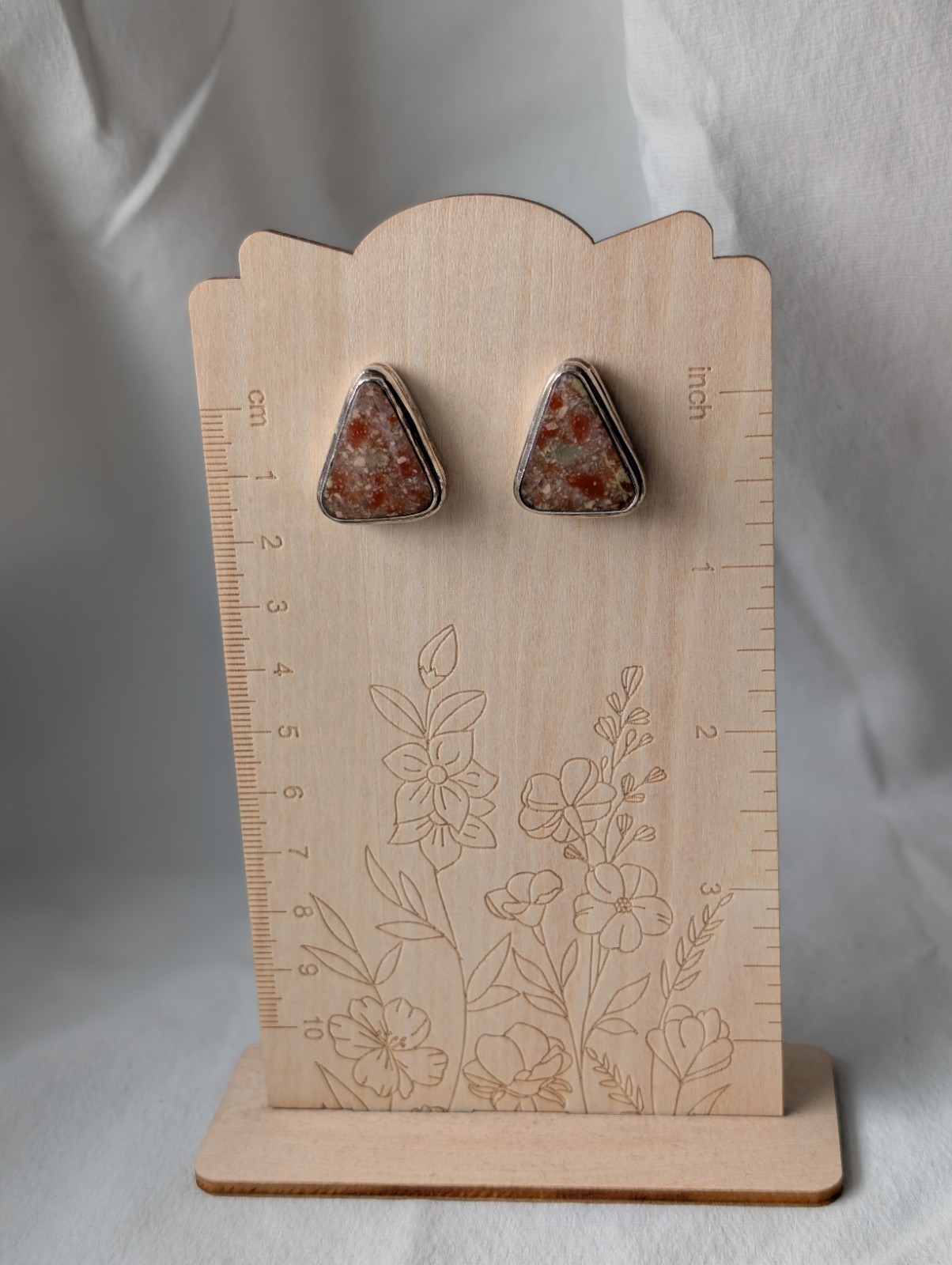 VTGSterlingSilver Bermuda Triangular Cut Jasper C… - image 15