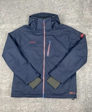 Mammut Stoney 2L Jacket Mens XL Blue Full Zip DRYtech Premium Ski Gear