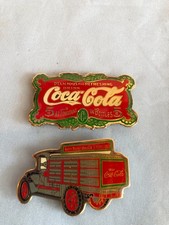 LOT Of 2 Coca Cola Coke Magnets Delivery Truck & Delicious and Refreshing #F81