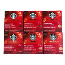 Starbucks Nespresso Vertuo Holiday Blend Coffee Pods 48ct DAMAGED BOXES 10/26