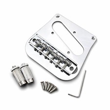 Tele Bridge Plate,6-Saddle Bridge for Bigsby B5 and B50 Chrome BSS1/TBP1