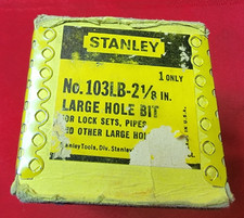 Stanley #103LB-2 1/8" Large Hole Bit in Original Box Made in USA Vintage GB32