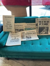 Vintage APOLLO 11 Moon Landing Newspaper Collection 1969