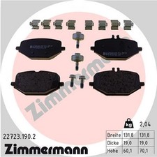 ZIMMERMANN Bremsbelagsatz Scheibenbremse 22723.190.2 für MERCEDES KLASSE W463 ZIMMERMANN Bremsbelagsatz Scheibenbremse 22723.190.2 für MERCEDES KLASSE W463