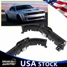 PAIR FRONT FASCIA BUMPER BRACKET RIGHT & SIDE LEFT For DODGE CHALLENGER 2008-21