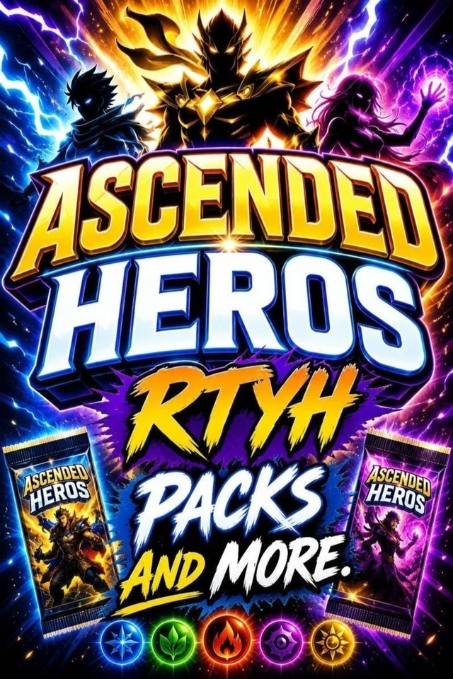POKEMON ASCENDED HEROES AND CHAOS RISING RTYH