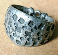 ROMAN ANCIENT ARTIFACT SILVER RING ROMAN IMPERIAL LEG X MILITARY 