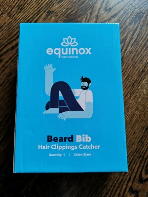 Equinox International Beard Bib Apron Beard Catcher for Shaving and Trimming 