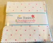 Lori Holt BEE BASICS & BACKGROUNDS Riley Blake Charm Pack (42) 5" Squares