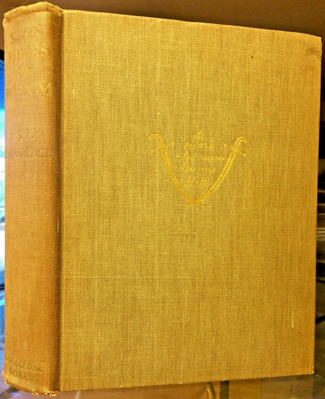 1935 1st ed / 1st imp THE SEVEN PILLARS OF WISDOM T E Lawrence 50 PLATES 4 MAPS 