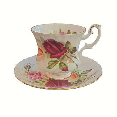 Royal Albert King s Ransom Teacup and Saucer Bone China Made in England Roses