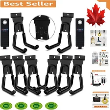 Secure Slat Wall Hanging Hooks with Easy Installation - 8-Pack Heavy Duty Set