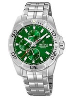 Festina F20445/7 Herrenuhr Edelstahl GrüN