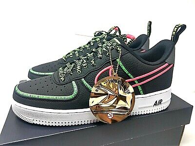 Nike Air Force 1 07 PRM WW Worldwide Black Green Crimson Nike Air Force 1 07 PRM WW Worldwide Black Green Crimson
