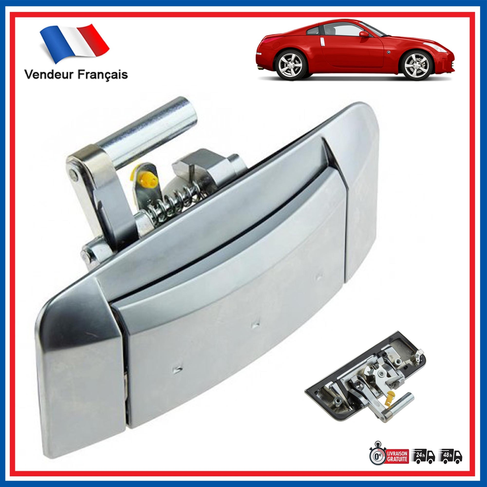 Poignée extérieure 80606-CD001 pour portière avant droit Nissan 350Z coupé et cabriolet