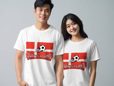T-Shirt Schweiz Fußball Europaturnier Unisex Fußball T-Shirt Euro 2024