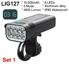 Bicycle Light 4800 Lumen USB Chargeable Rainproof MTB Bike Light Set with 2 Hold