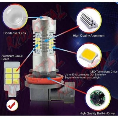 Kit Lampadine LED H11 H9 H8 H16 SIMONI RACING Led Convertion ILuz 10 30v 10w 2000lm 2502990 - Foto 2