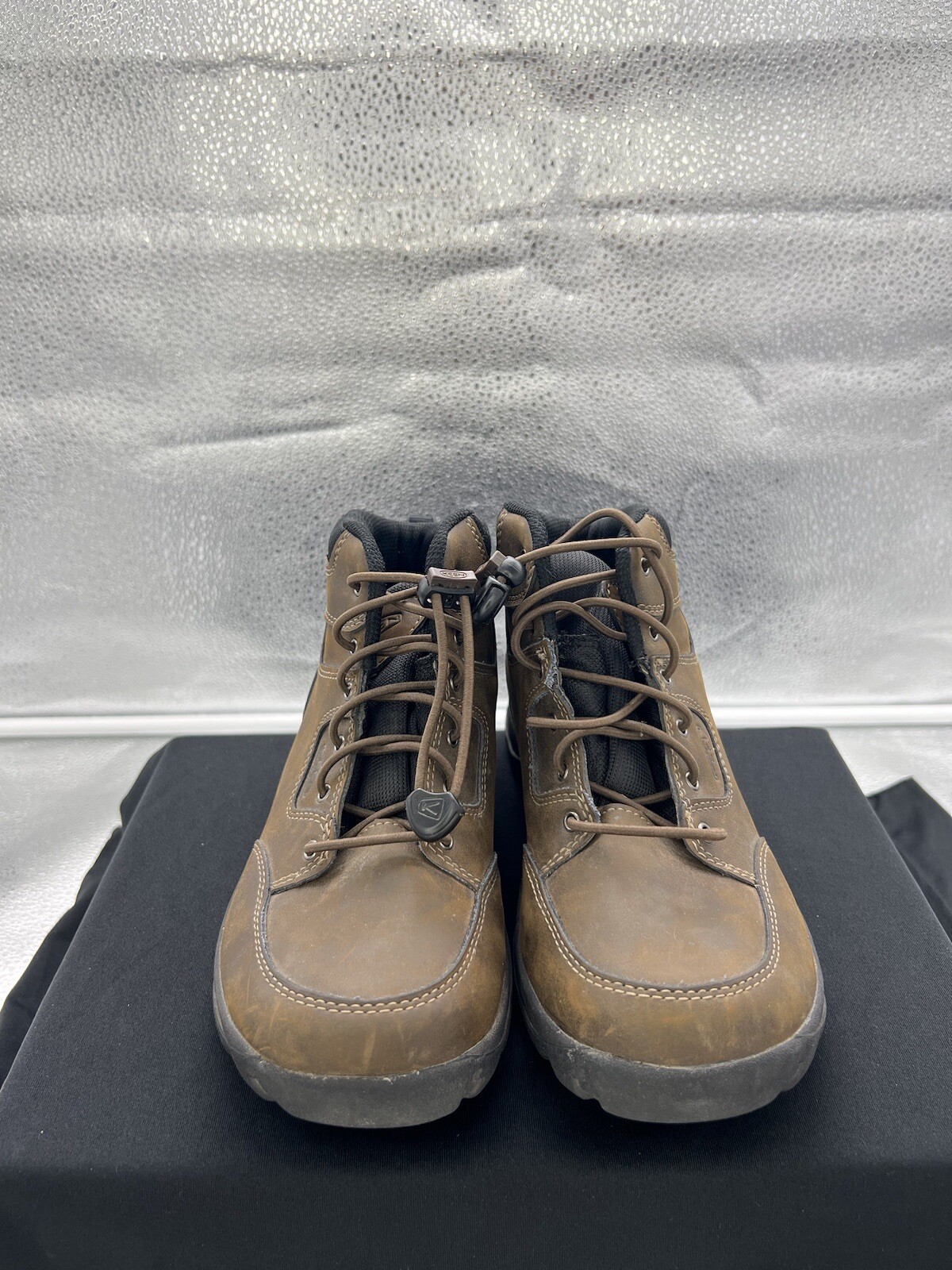 Stivali marroni Keen taglia 5 Venture WP in pelle scarpe da passeggio outdoor