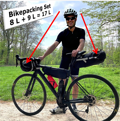 QMBasic Lenkertasche, Backloader SET Bikepacking Bag Rennrad Mountainbike  Gravel | eBay.de