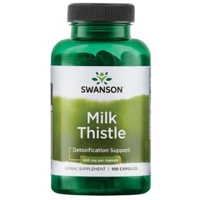 SWANSON, MILK THISTLE Leber-Unterstützen 500mg 100 Kapseln SUPER PREIS