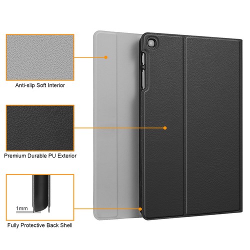 Funda protectora de teclado con soporte delgado para tableta Samsung Galaxy Tab S + teclado - Imagen 6 de 23