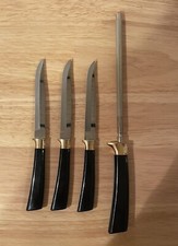 Vintage Mirilium Stainless Washington Forge Knife Sharpener Made In USA 4 Piece