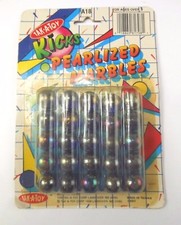 1988 Kicks Pearlized Marbles Tak-A-Toy NOS In Unopened Package Marbles