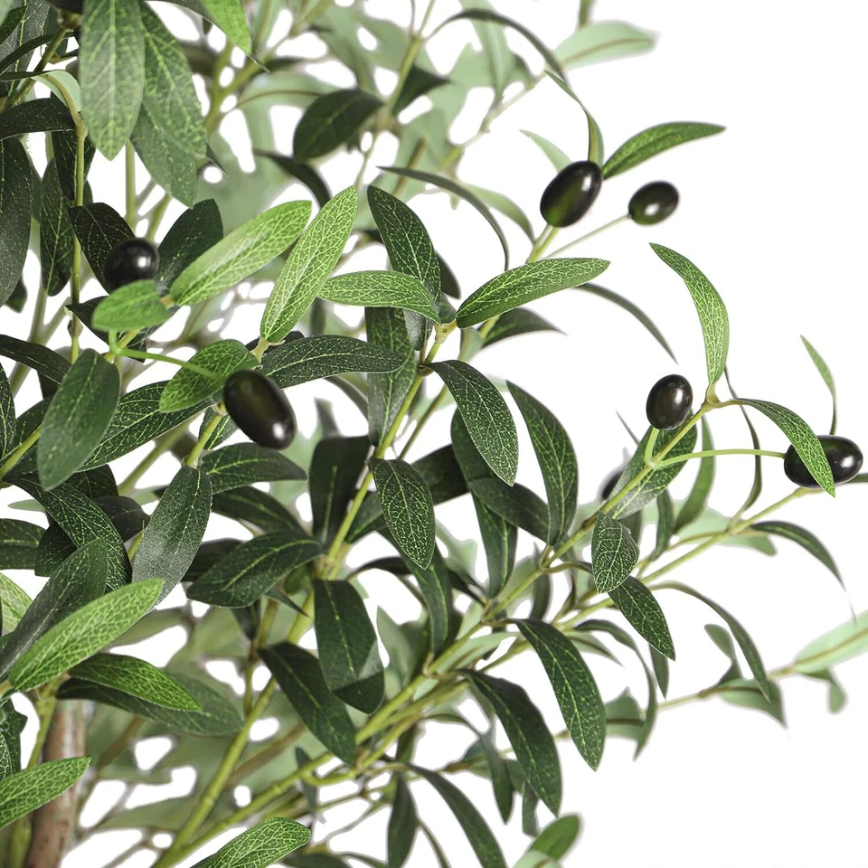 6FT Artificial Olive Tree 180cm Tall Faux Olive Plants Potted Olive Silk Tree UK - Image 2 of 4