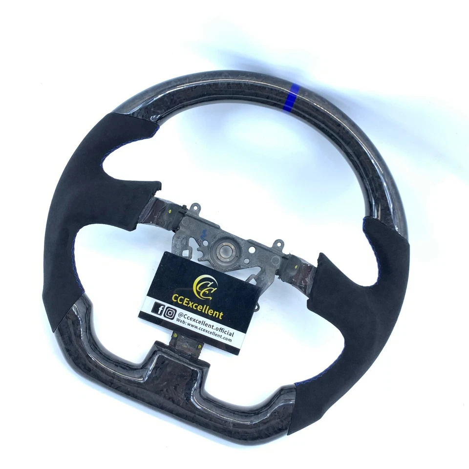 Volante de fibra de carbono real Legacy para Subaru 2003-2007 WRX STI/2005-2007 Foto 2 de 4