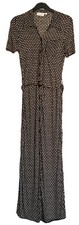 Vintage 1990s summer boho dress maxi by Charlotte Halton size 12 made in the UK