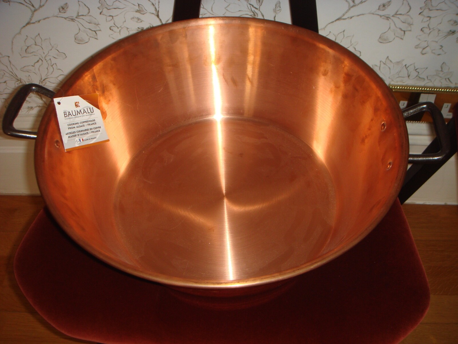 BAUMALU Copper Cookware Jam Pot Made in Alsace France