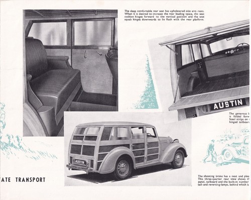 THE AUSTIN "COUNTRYMAN" 16H.P. SHOOTING BRAKE BROCHURE, PUBLICATION No. 346/A. - Bild 3 von 6