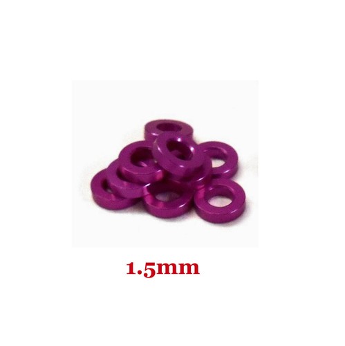 10/20/50/100PCS M3 Round Aluminum Alloy Flat Spacer Washer Gasket Ring For RC - Picture 68 of 87
