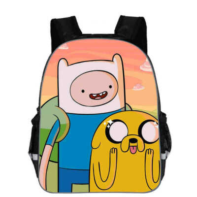 Mini Zaino Adventure Time Con Finn E Jake &ndash; Cartoon Network, Borsa Scuola Unisex
