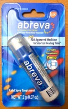 ABREVA PUMP COLD SORE CREAM 2GM  EXP : 06/2026