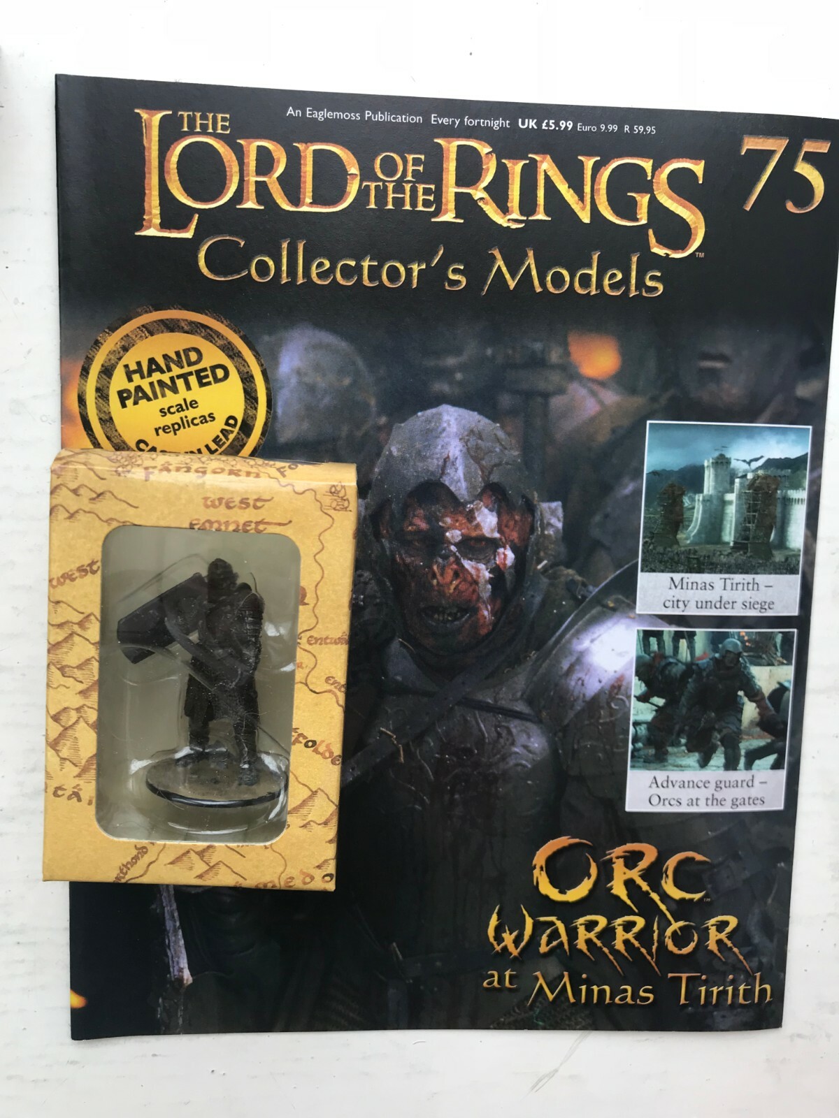 LORD OF THE RINGS COLLECTOR'S MODELS ISSUE 75 ORC WARRIOR EAGLEMOSS FIGURE