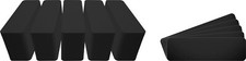  1000 CD Disc Jewel Case Shelf Index Divider Cards - 2"x6-3/4" Black Eco 20mil