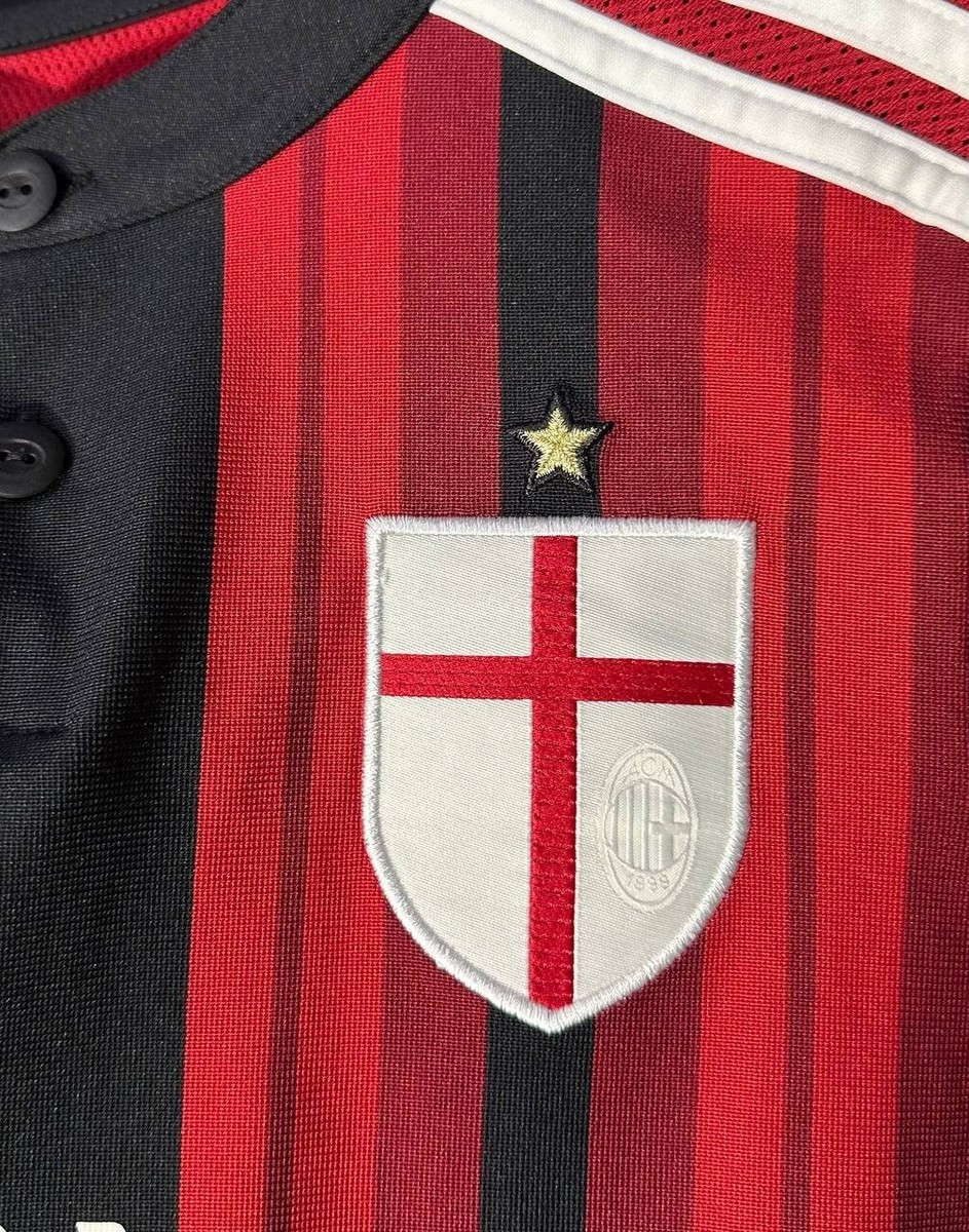 AC Milan home Adidas Ménez #7 2014/15 Serie A Football Shirt