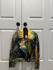 Womens Size L Dolce And Gabana Tropical Jacket With Leapord Print