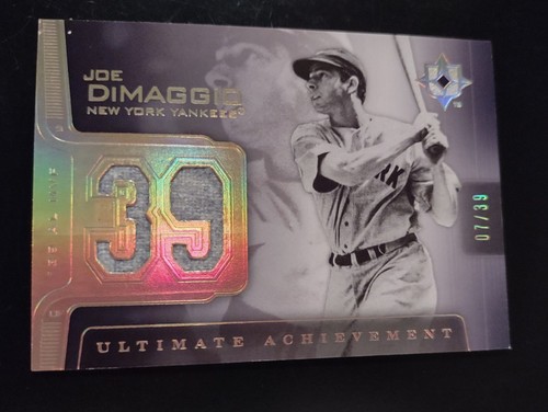2004 JOE DIMAGGIO -ULTIMATE ACHIEVEMENT. AJ-JD. GAME USED PANTS. 7/39 ...