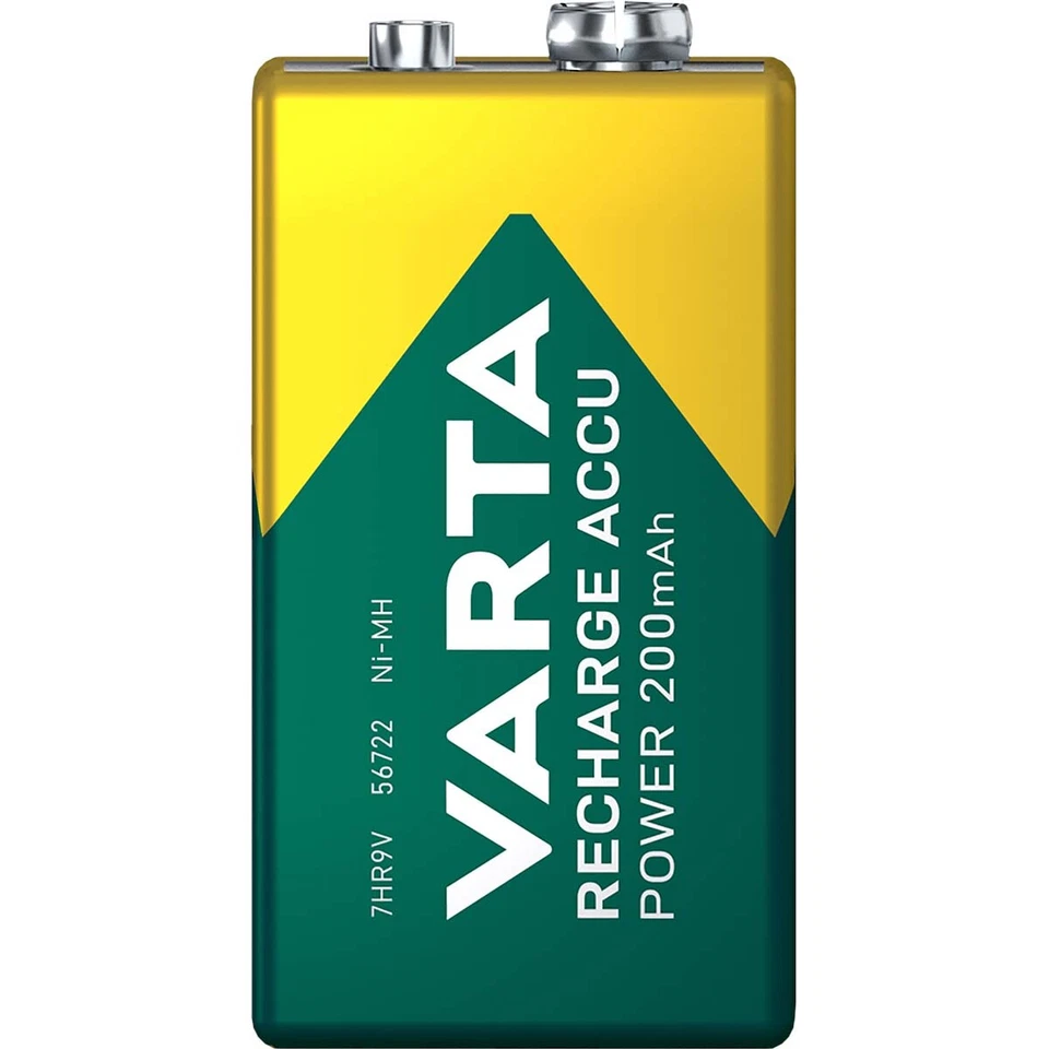 4 x VARTA Recharge Accu Power 200mAh 9V 56722 7HR9V Rechargeable Battery - Image 3 of 3