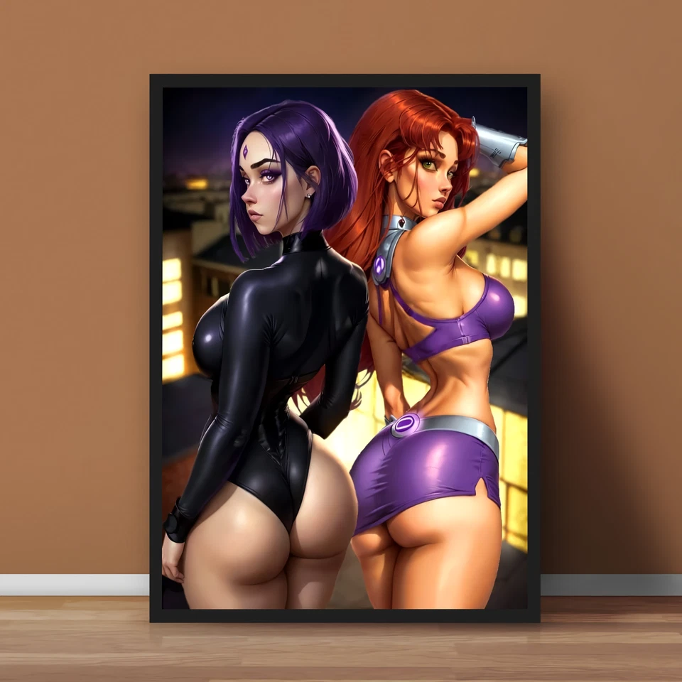 Sexy Raven & Starfire Teen Titans DC Universe Comics Poster Print - No Frame - image 3 of 3