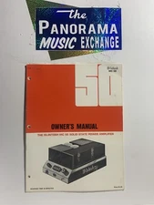 Vintage McIntosh MC 50 Solid State Power Amplifier Owner’s Manual 