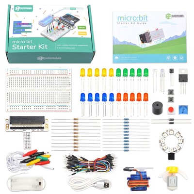 ELECFREAKS microbit Starter Kit for Kid 24 Accessories Micro:bit Basic Coding...