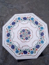 Luxury Marble Side Table / White Marble Table / Stone Coffee Top / Home Decor