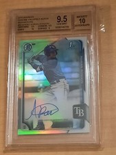 2015 1st Bowman Chrome Adrian Rondon Auto Refractor Rookie /499 BGS Gem Mint 9.5